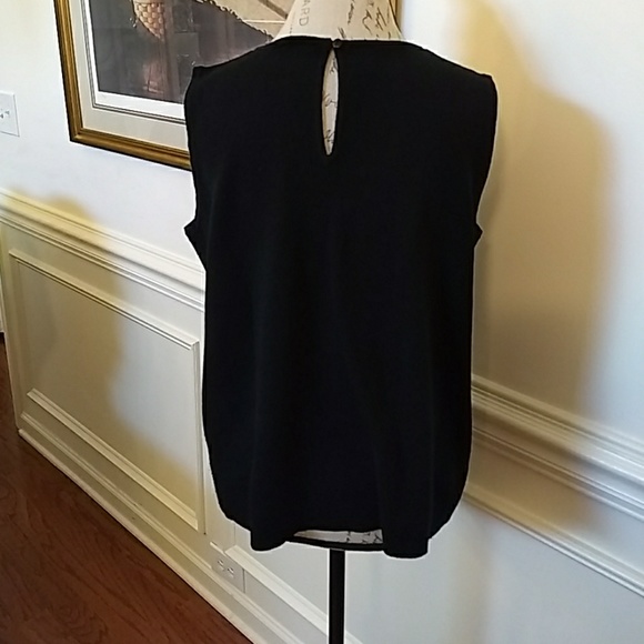 SALE 3/15 Venezia Jeans Black Top Sleeveless 18/20 - Picture 2 of 7
